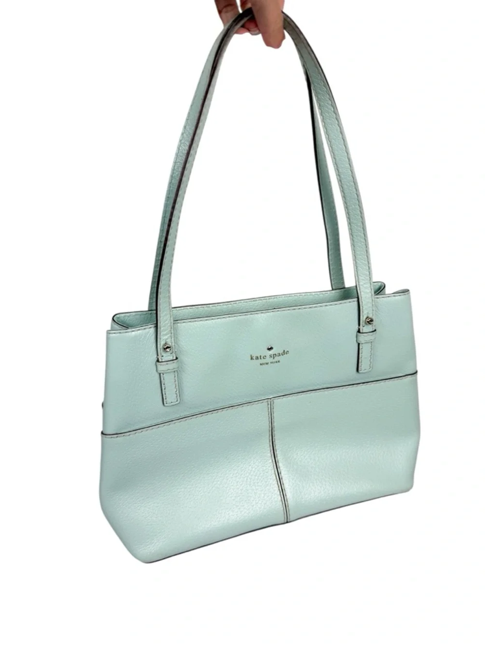 Kate Spade New York Gabriel Grand Street Bag‎ Blue Green Leather Shoulder Purse